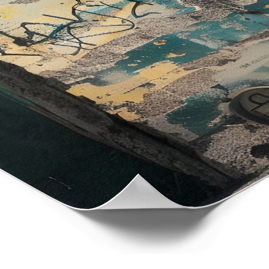 Berlijnse Muur Vintage Poster (Hoek)