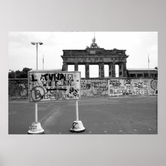 Berlijnse muur West Duitsland 1989 Poster (Voorkant)