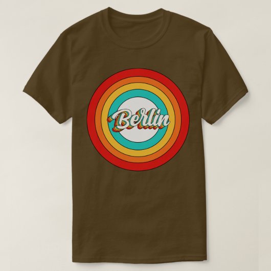 Berlijnse naam Shirt Vintage Berlijnse Kring (Design voorkant)