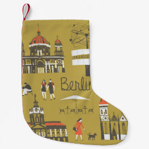 Berlijnse oriëntatiepunten, monumentale illustrati kleine kerstsok
