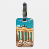 Berlijnse reisposter bagagelabel (Achterkant verticaal)