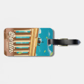 Berlijnse reisposter bagagelabel (Achterkant horizontaal)