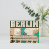 berlijnse reisposter briefkaart (Staand voorkant)