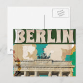 berlijnse reisposter briefkaart (Voorkant / Achterkant)