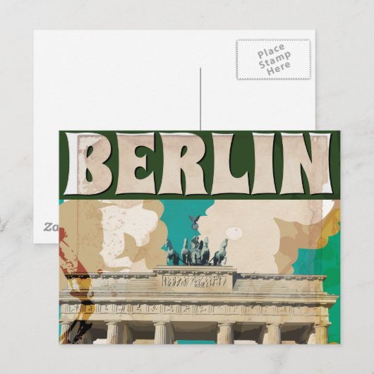  berlijnse reisposter briefkaart (Voorkant / Achterkant)