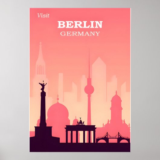 Berlijnse reisposter poster (Voorkant)