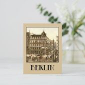 Berlijnse retro antiek Unter den Linden kleur Briefkaart (Staand voorkant)