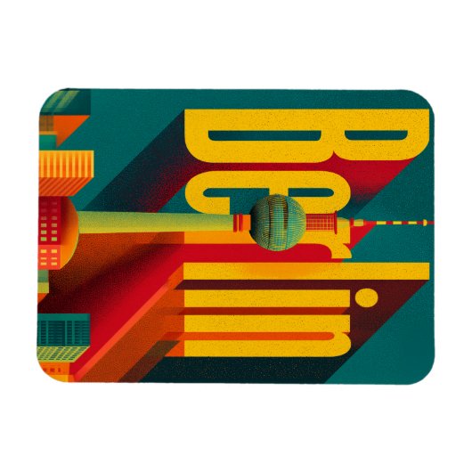 Berlijnse retro magneet (Horizontaal)