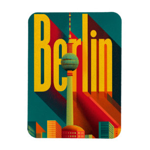 Berlijnse retro magneet
