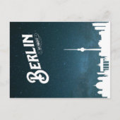 Berlijnse skyline-by-night, Berlijn Duitsland - Br Briefkaart (Voorkant)