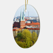 Berlijnse skyline (Duitsland) Keramisch Ornament (Links)