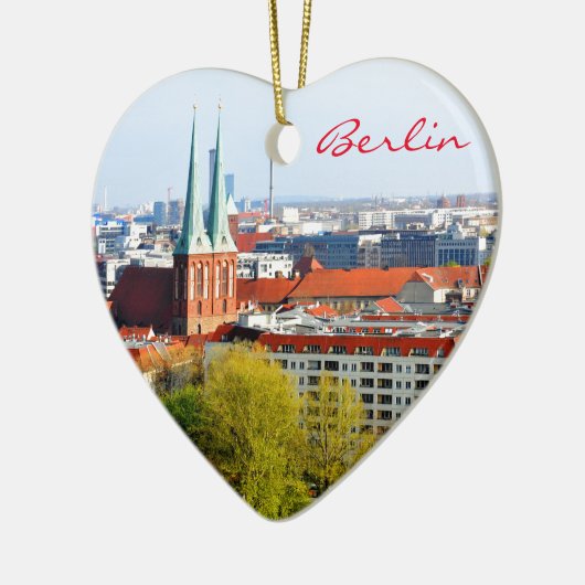 Berlijnse skyline (Duitsland) Keramisch Ornament (Links)