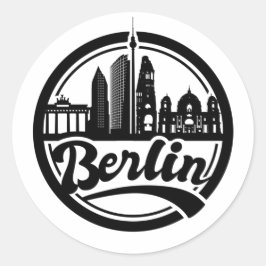Berlijnse stad  ronde Logo Sticker