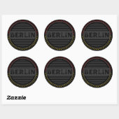 Berlijnse stadsembleem van trots – Duitse identite Ronde Sticker (Vel)