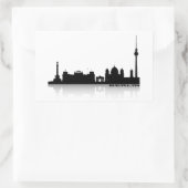 Berlijnse stadsgezicht_2 rechthoekige sticker (Tas)