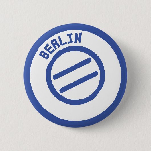 berlijnse stempel ronde button 5,7 cm (Voorkant)