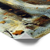 Berlijnse straat in de late herfst, vintage schild poster (Hoek)