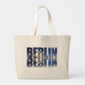 Berlijnse tekst souvenir grote tote bag (Achterkant)