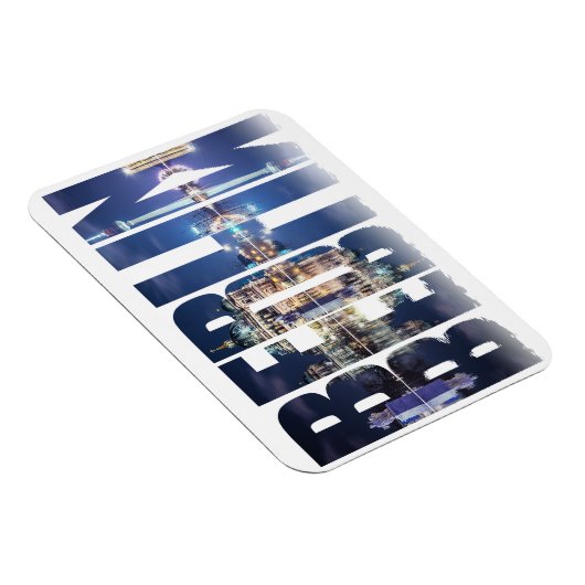 Berlijnse tekst souvenir magneet (Rechterzijde)