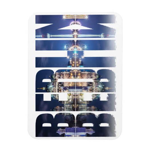 Berlijnse tekst souvenir magneet (Verticaal)