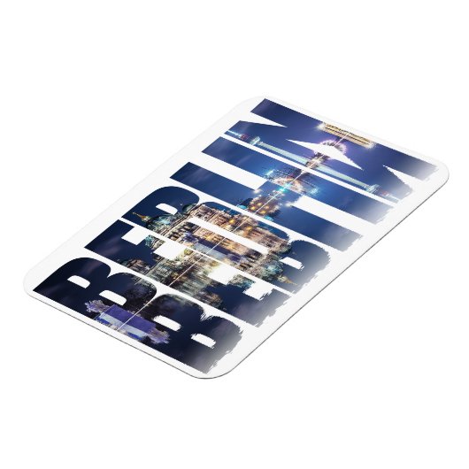 Berlijnse tekst souvenir magneet (Linkerzijde)