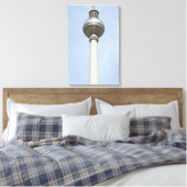 Berlijnse televisietoren canvas afdruk (Insitu (Slaapkamer))