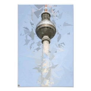 Berlijnse TV-toren Abstract Duitsland Reis Kunst Foto Afdruk