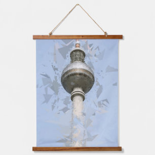 Berlijnse TV-toren Abstract Duitsland Reis Kunst Hangend Wandkleed