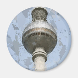 Berlijnse TV-toren Abstract Duitsland Reis Kunst Magneet