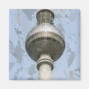Berlijnse TV-toren Abstract Duitsland Reis Kunst Magneet