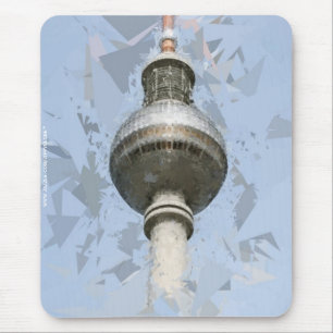 Berlijnse TV-toren Abstract Duitsland Reis Kunst Muismat