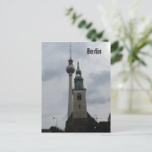 Berlijnse tv-toren briefkaart (Staand voorkant)