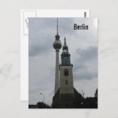 Berlijnse tv-toren briefkaart (Voorkant / Achterkant)