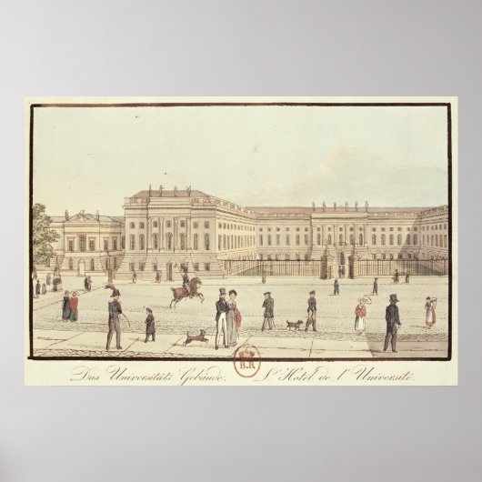 Berlijnse Universiteit, Berlijn Poster (Voorkant)