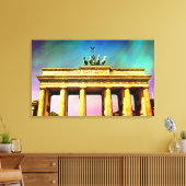 Berlijnse versie van het schilderen van de Branden Canvas Afdruk (Insitu (Woonkamer))