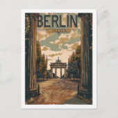 Berlijnse Vintage Beroemde Reisplaats Briefkaart (Voorkant)