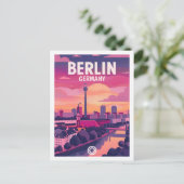 Berlijnse Vintage Beroemde Reisplaats Briefkaart (Staand voorkant)