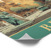 Berlijnse Vintage Beroemde Reisplaats Poster (Hoek)