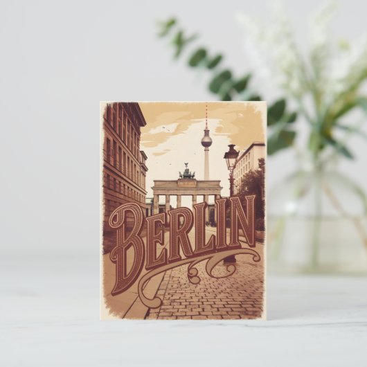 Berlijnse vintage briefkaart (Staand voorkant)