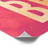 Berlijnse Vintage Roze Reisadvertentie Poster (Hoek)