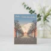 Berlijnse vintage Unter den Linden Briefkaart (Staand voorkant)
