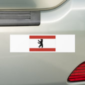 Berlijnse vlag bumpersticker (Op auto)