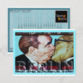 Berlijnse Wall Street Art Collectie - 2 van 7 Briefkaart (Voorkant / Achterkant)