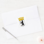 Berlijnse wapenstilstand vierkante sticker (Envelop)