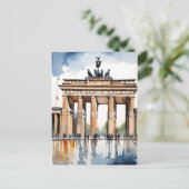 Berlijnse waterverf kunst briefkaart (Staand voorkant)