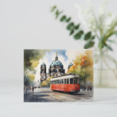 Berlijnse waterverf kunst briefkaart (Staand voorkant)