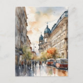 Berlijnse waterverf kunst briefkaart (Voorkant)