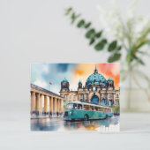Berlijnse waterverf kunst briefkaart (Staand voorkant)