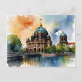 Berlijnse waterverf kunst briefkaart (Voorkant)