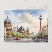 Berlijnse waterverf kunst briefkaart (Voorkant)